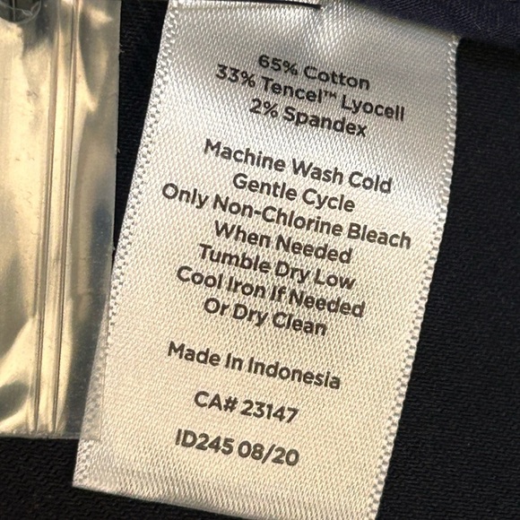 Talbots NWOT Women’s Navy Safari Field Jacket Cotton Blend, size Medium - Picture 12 of 16